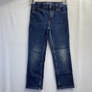 Cherokee Mid-Rise Skinny Leg Denim Jeans Girls Size 7 Blue Adjustable Waist Used